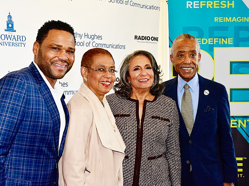 Cathy Hughes, founder and chair of Radio One and owner of 56 radio stations and the TV One Network, is honored by Howard University and the School of Communications with the renaming of the school to the Cathy Hughes School of Communications. /Photo by Ronald Gilbert Baker – Solid Image