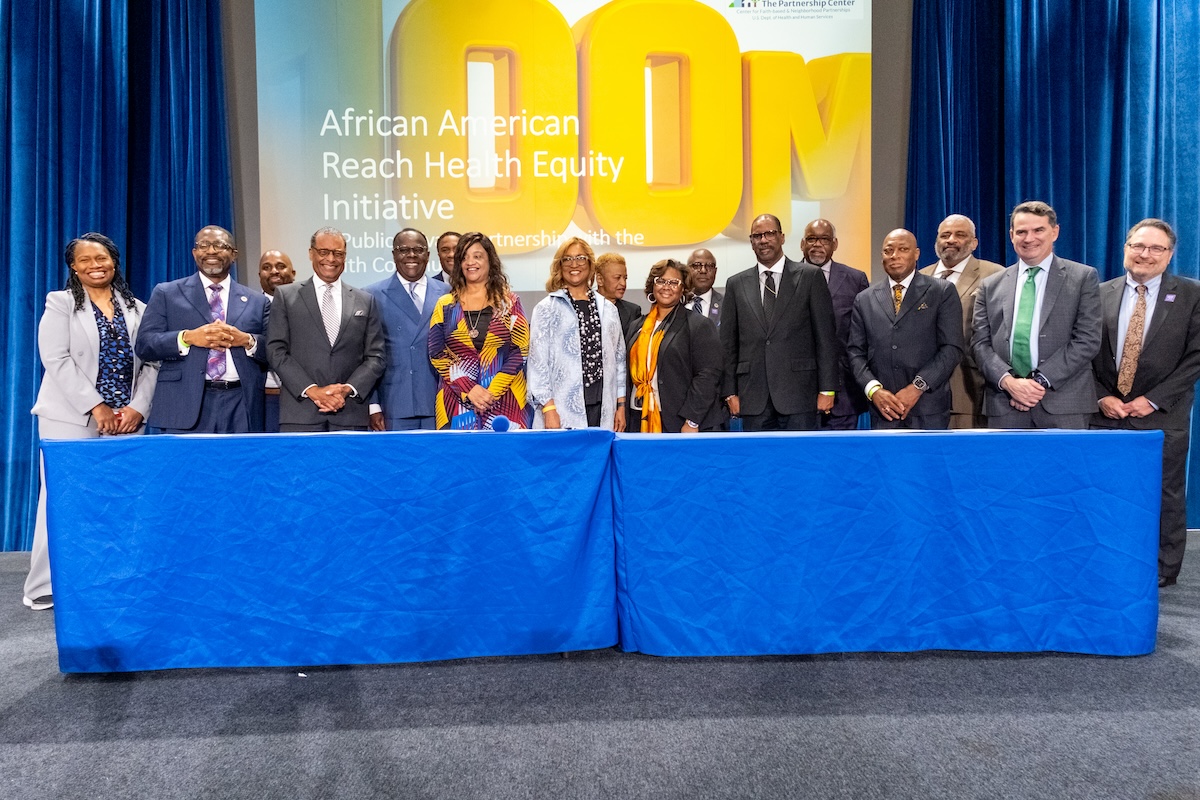 The U.S. Department of Health and Human Services’ Center for Faith-based and Neighborhood Partnerships recently made history by teaming with faith leaders across the nation to sign a first-of-its-kind memorandum of understanding working to address health disparities plaguing Black communities. (Ja’Mon Jackson/The Washington Informer)