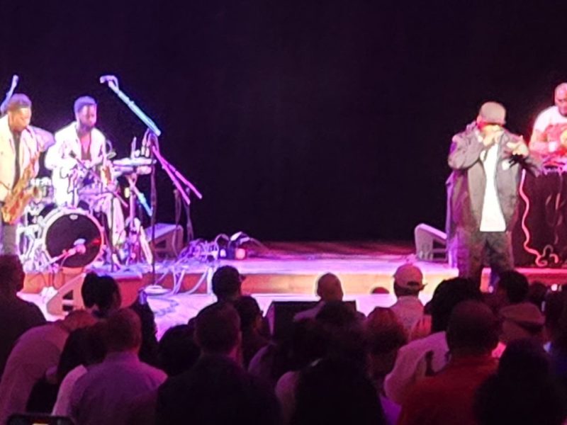 Rakim, DJ Jazzy Jeff, and Ravi Coltrane perform at The John F. Kennedy Center for the Performing Arts in D.C. on April 19. (Timothy Cox/The Washington Informer)