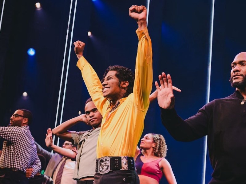 "MJ The Musical," starring Elijah Johnson (center) as Michael Jackson, follows the development of the 1992 Dangerous World Tour and offers audiences a look into the creative mind and direction that catapulted the King of Pop into legendary status. (Courtesy of MJ The Musical via Instagram)