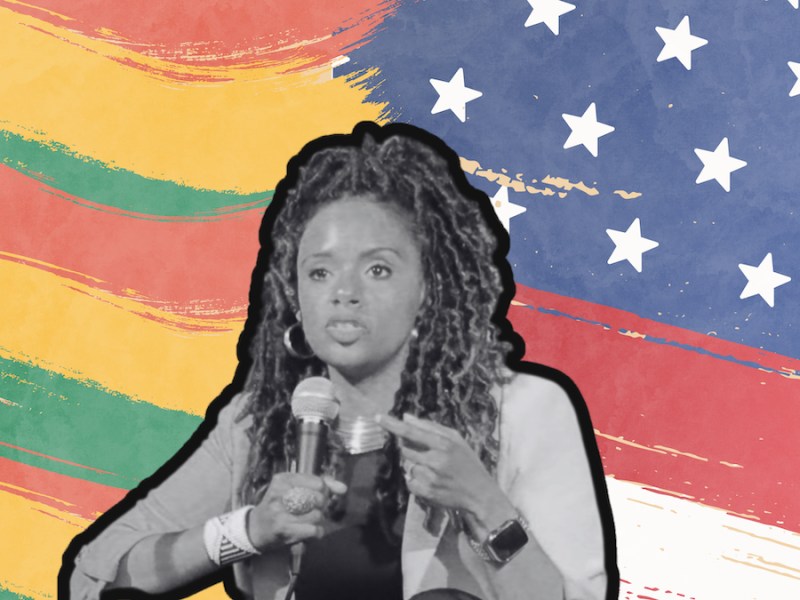 Rahiel Tesfamariam, author of "Imagine Freedom: Transforming Pain into Political and Spiritual Power, at Busboys and Poets on 14th Street in Washington, D.C., on July 11, 2024