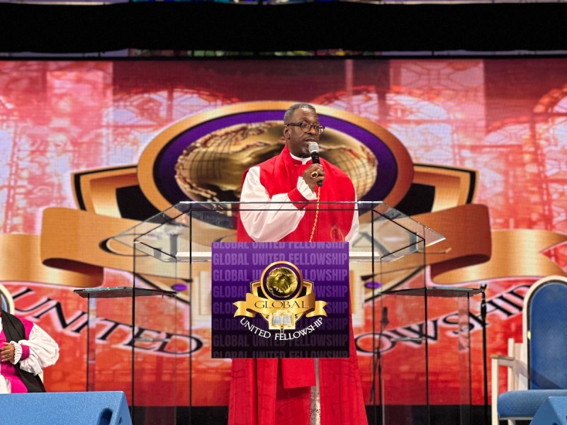 Bishop Joel Peebles, pastor of City of Praise Family Ministries and leader of the Global United Fellowship is hosting “The Gathering 2024,” a conference with various church leaders working to strengthen the Black community. (Hamil R. Harris/The Washington Informer)