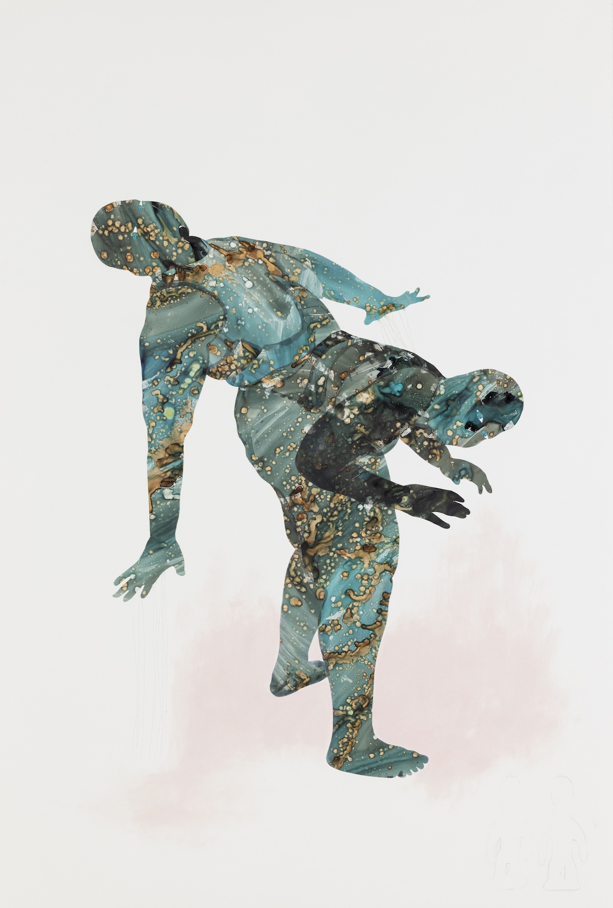 The Phillips Collection in Washington, D.C., presents “Multiplicity: Blackness in Contemporary American Collage” featuring “The Healing: Untitled 1” (2022), a collage on paper by artist M. Florine Démosthène. This image, based on Haitian culture, depicts negativity being removed from one’s soul. (Courtesy of M. Florine Démosthène, Mariane Ibrahim)