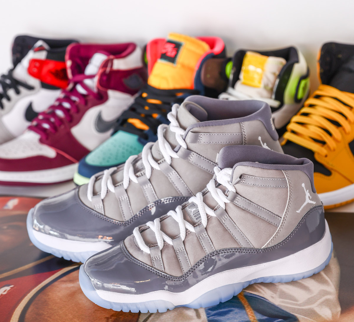 Restocked Sneakers in Leesburg, Va., is for people who collect and trade vintage sneakers like the Air Jordans pictured here. Dana Green is the founder/owner of the store. (Courtesy of Restocked Sneakers)