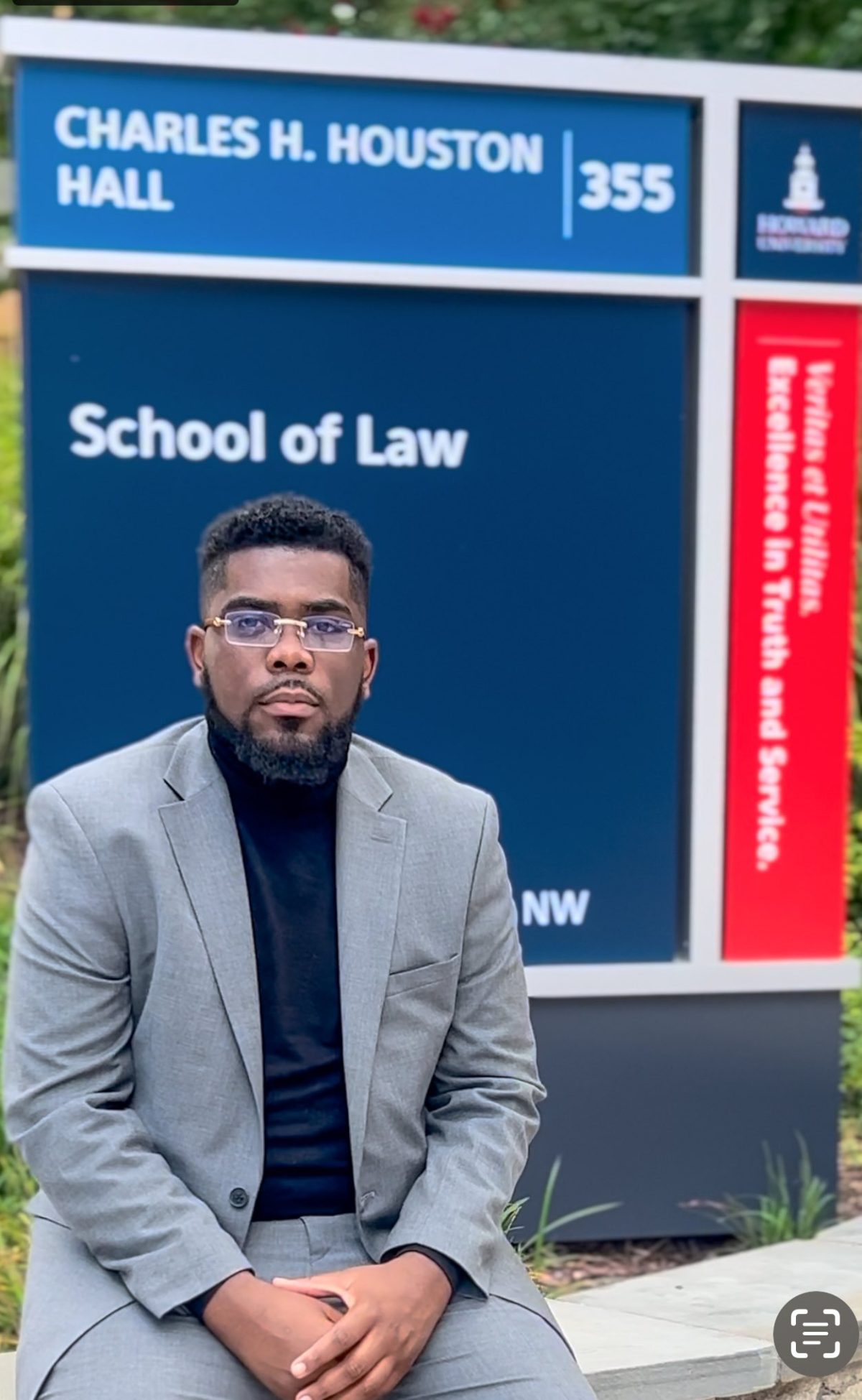 Brandon Robert Watts, a student in his third year at Howard University School of Law, is leading other law students in the D.C. metropolitan area to demand clemency for Marcellus "Khalifah" Williams, a Black man on death row in Missouri for a crime he said he didn't commit. (Courtesy photo)