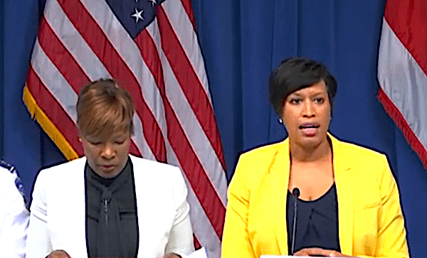 D.C. Mayor Muriel Bowser (right) speaks during a March 3 press conference on the coronavirus as Dr. LaQuandra S. Nesbitt, director of the D.C. Department of Health, listens.